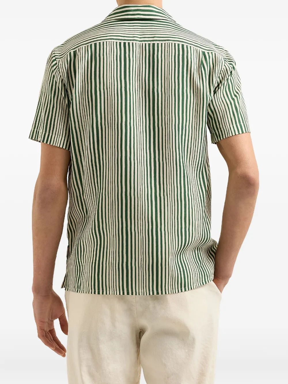 Orlebar Brown Hibbert overhemd Groen