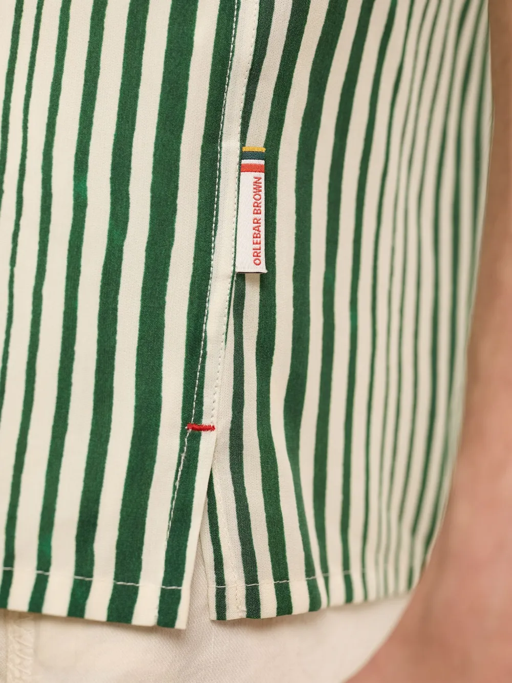 Orlebar Brown Hibbert overhemd Groen
