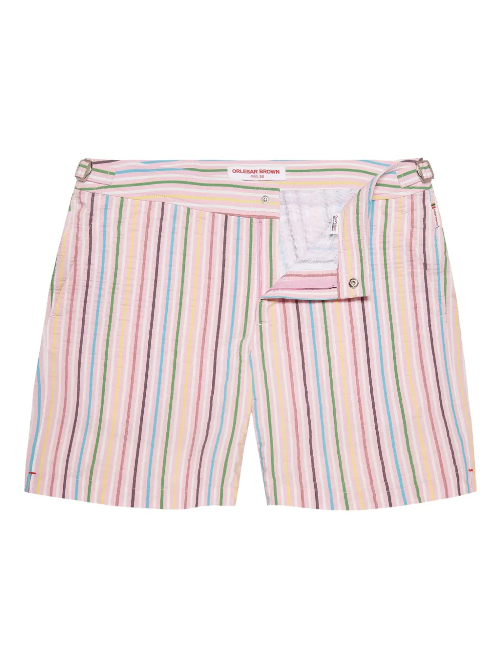 Bulldog striped swim shorts