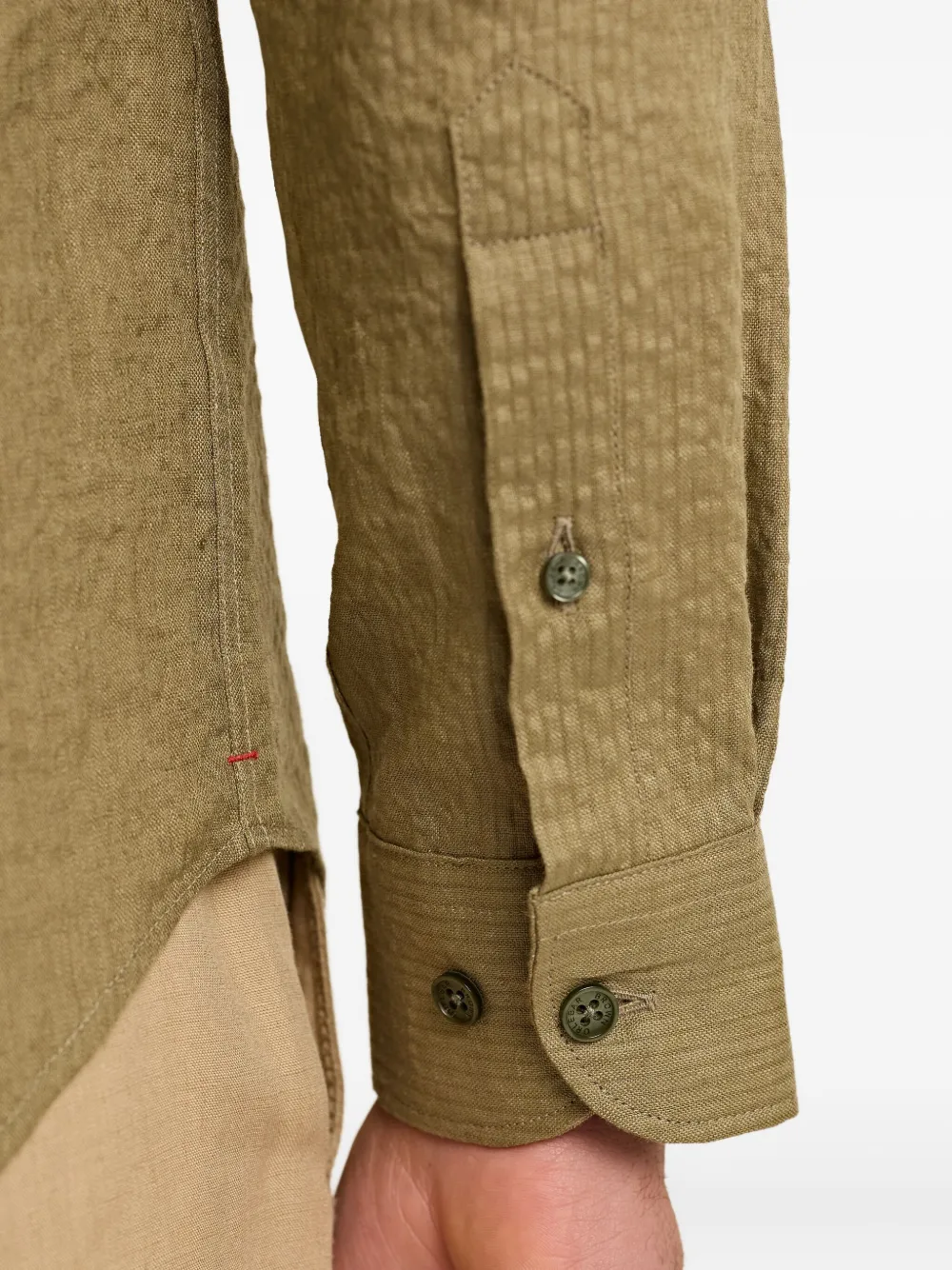 Orlebar Brown Giles overhemd Groen