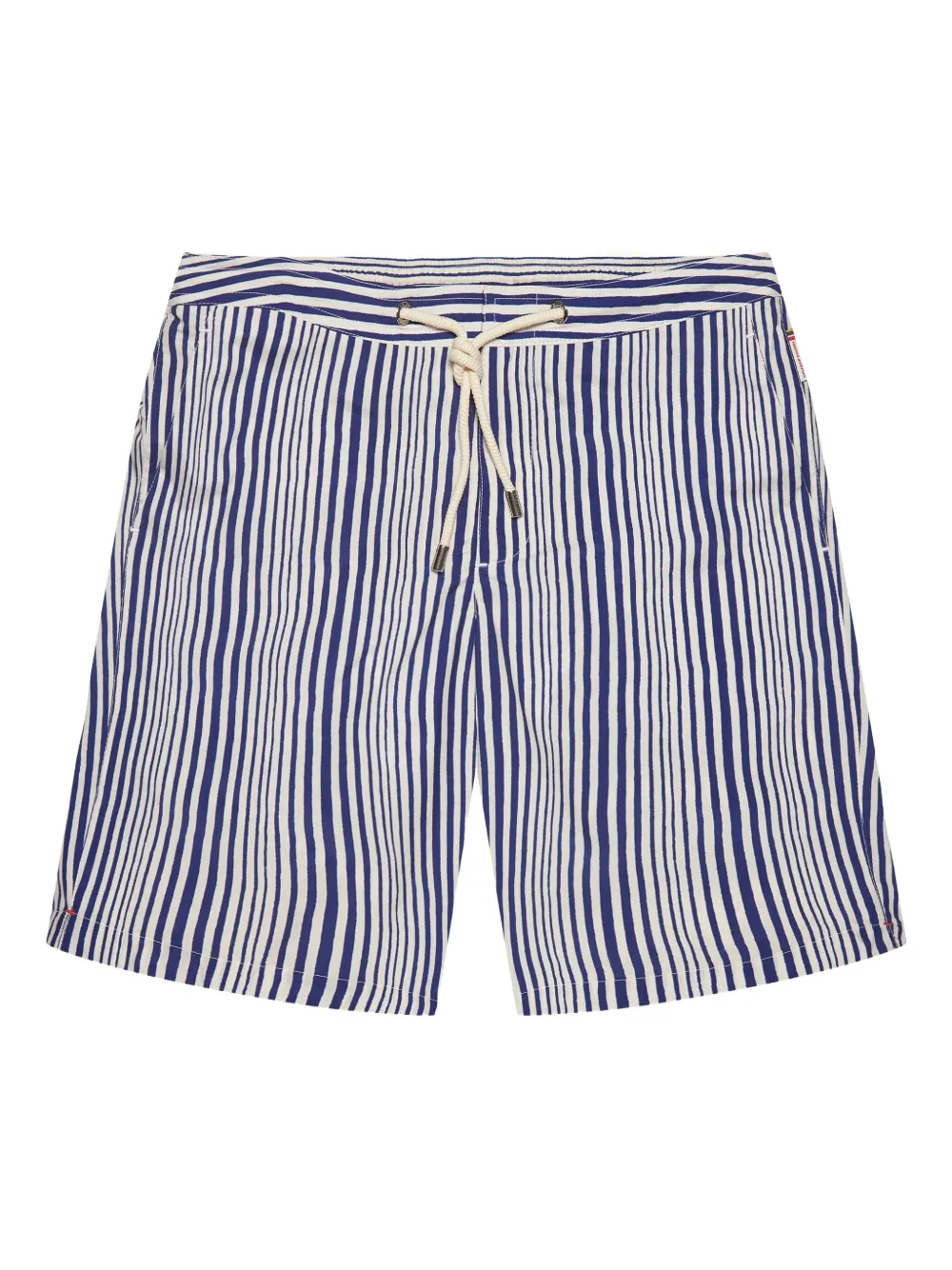 striped swim shorts