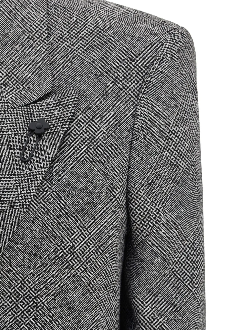 Lardini Geruite blazer Zwart