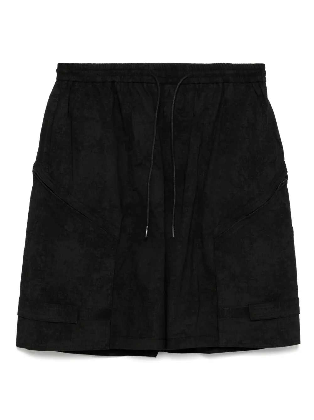 Juun.J painted striped shorts | Black | Image 1