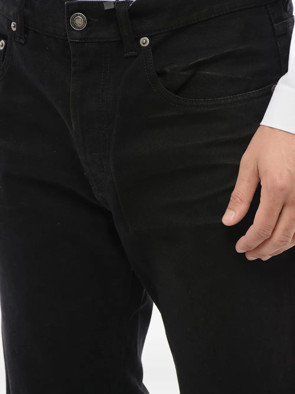 Saint Laurent Jeans met knopen Zwart