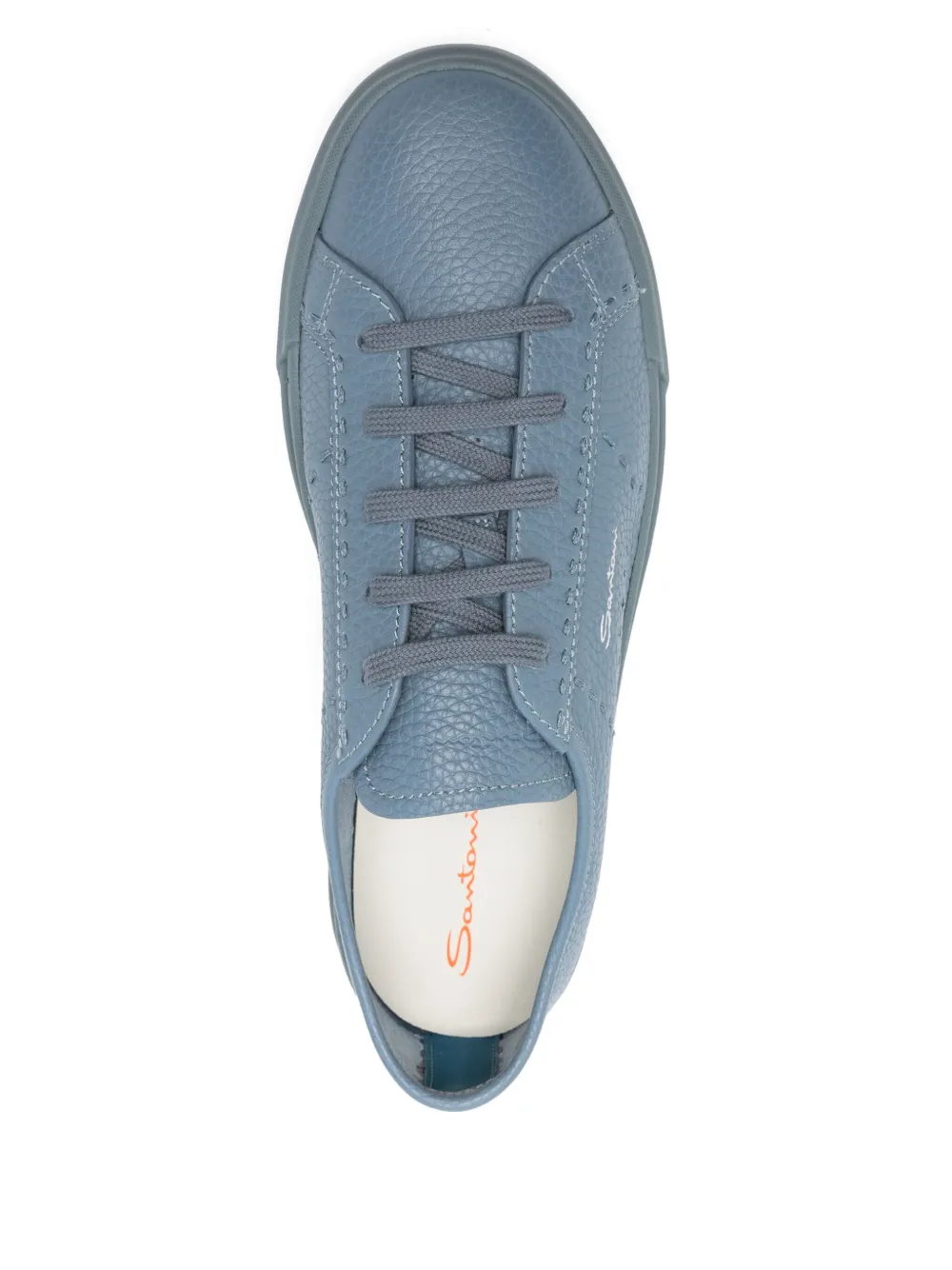 Santoni Leren sneakers Blauw
