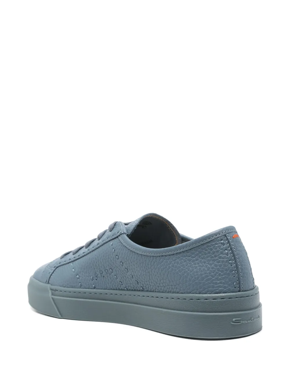 Santoni Leren sneakers Blauw