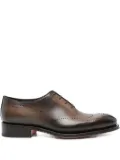 Santoni Carter brogue-detailing Oxford shoes - Brown