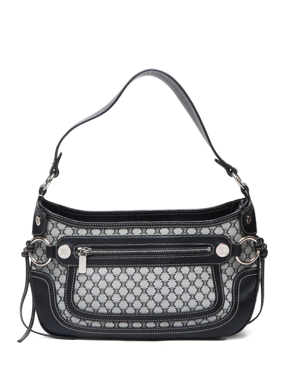 Céline Pre-Owned 2000-2015 マカダム ショルダーバッグ - ブラック Céline Pre-Owned 2000-2015 マカダム ショルダーバッグ - ブラック
