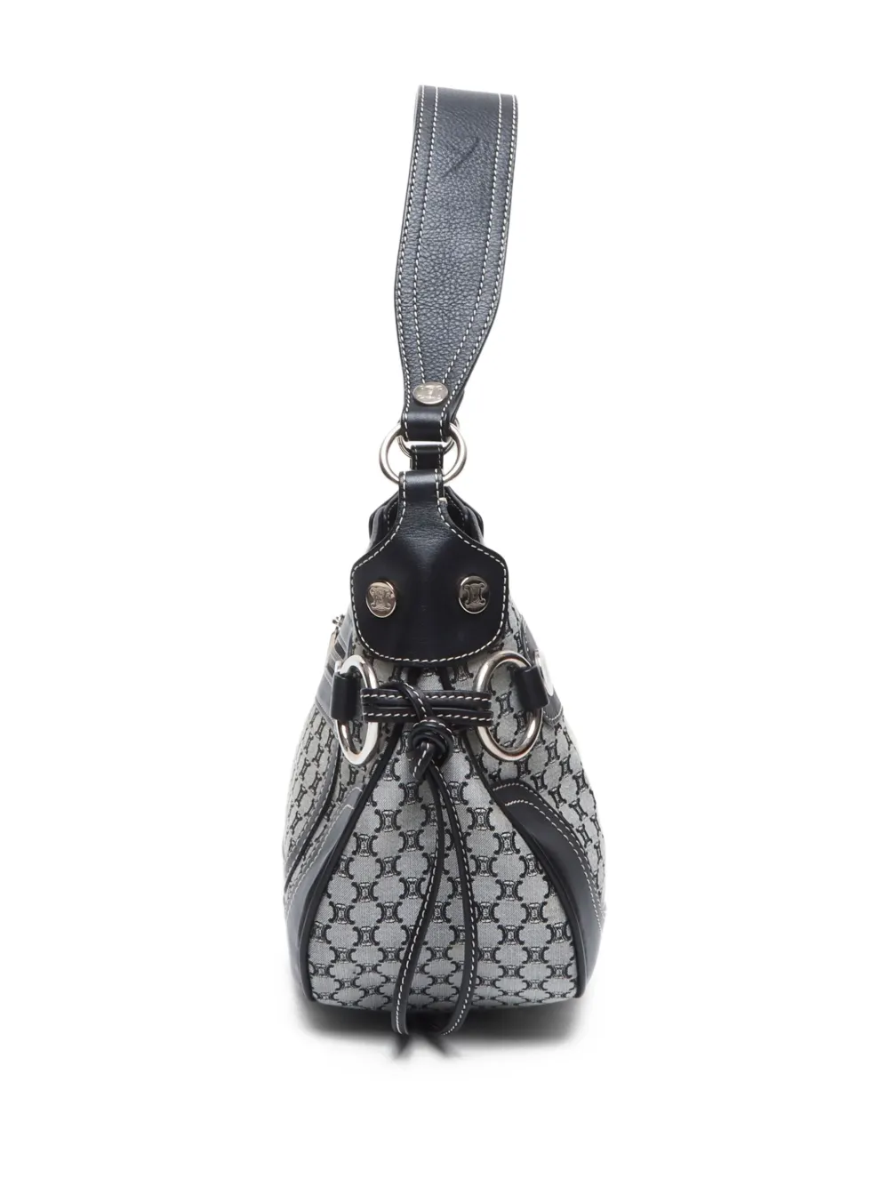 Pre-owned Celine 2000-2015 Macadam Shoulder Bag In Black