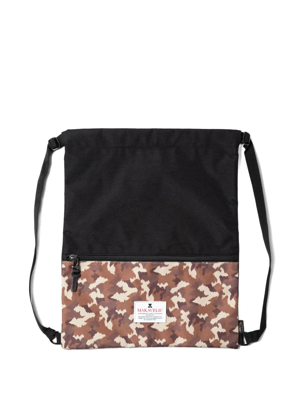 MAKAVELIC CAMOUFLAGE-PRINT DRAWSTRING BACKPACK