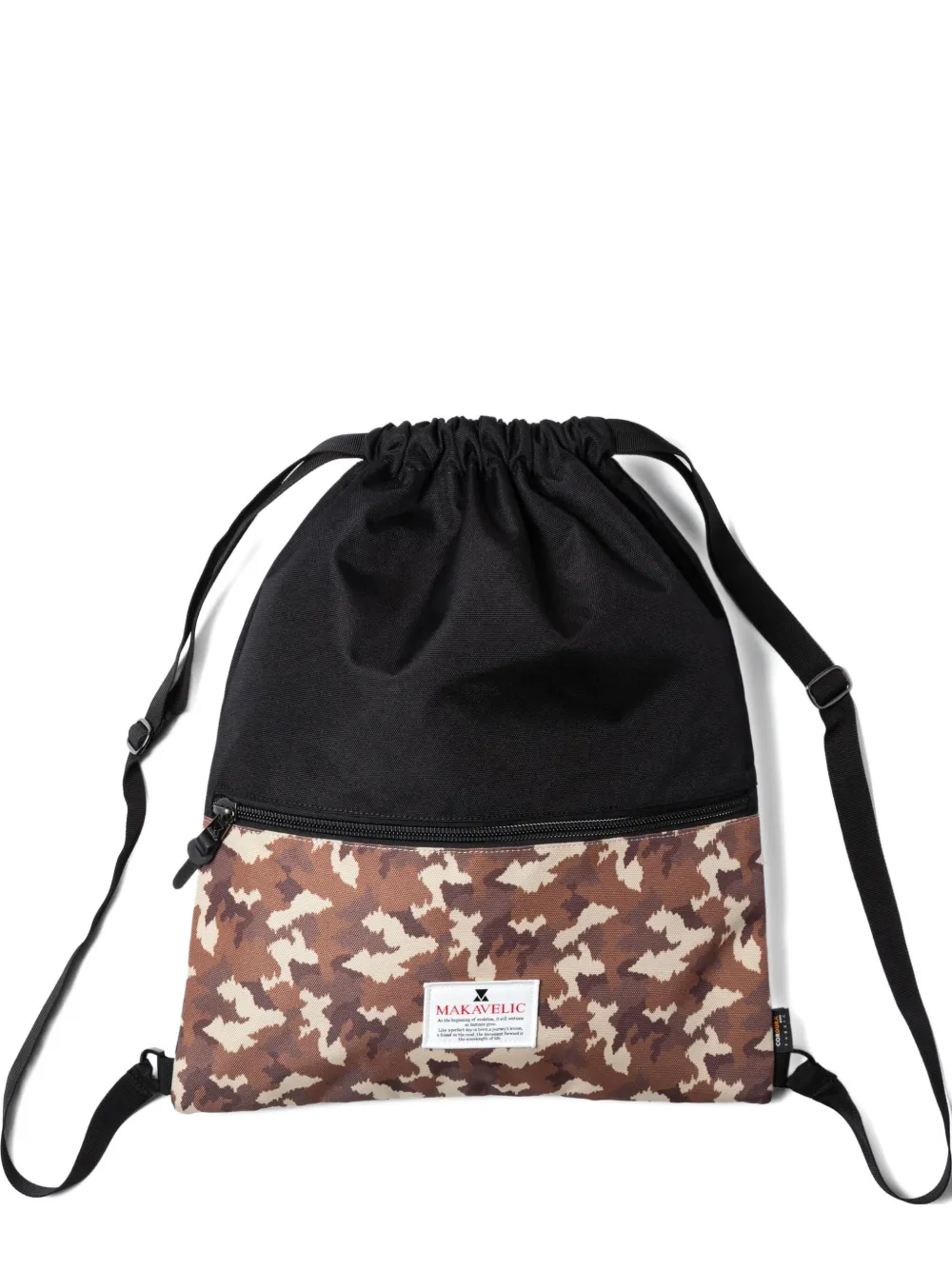 Makavelic Camouflage-print Drawstring Backpack
