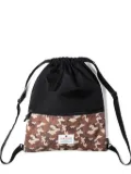 Makavelic camouflage-print drawstring backpack - Brown