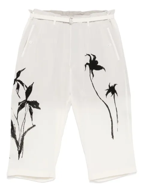 Yohji Yamamoto pantalones con estampado gráfico