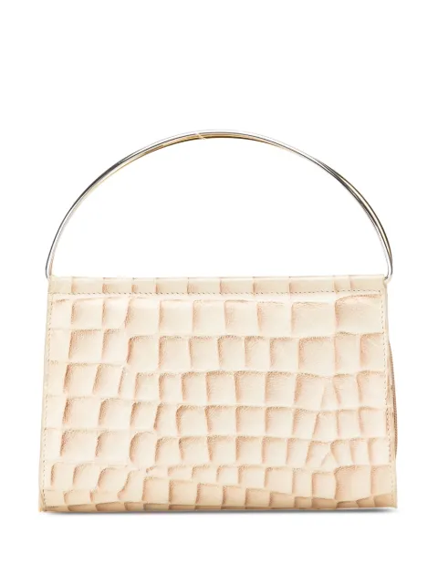 Cartier bolsa de mano de piel de cordero con efecto en relieve de piel de cocodrilo 2010-2024