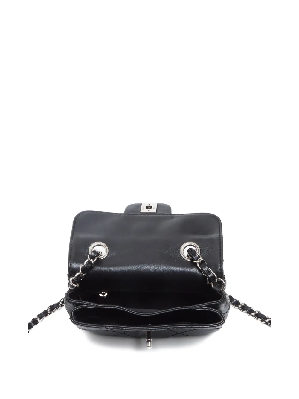 Pre-owned Chanel 2010-2011 Small Wild Stitch Shoulder Bag In Black