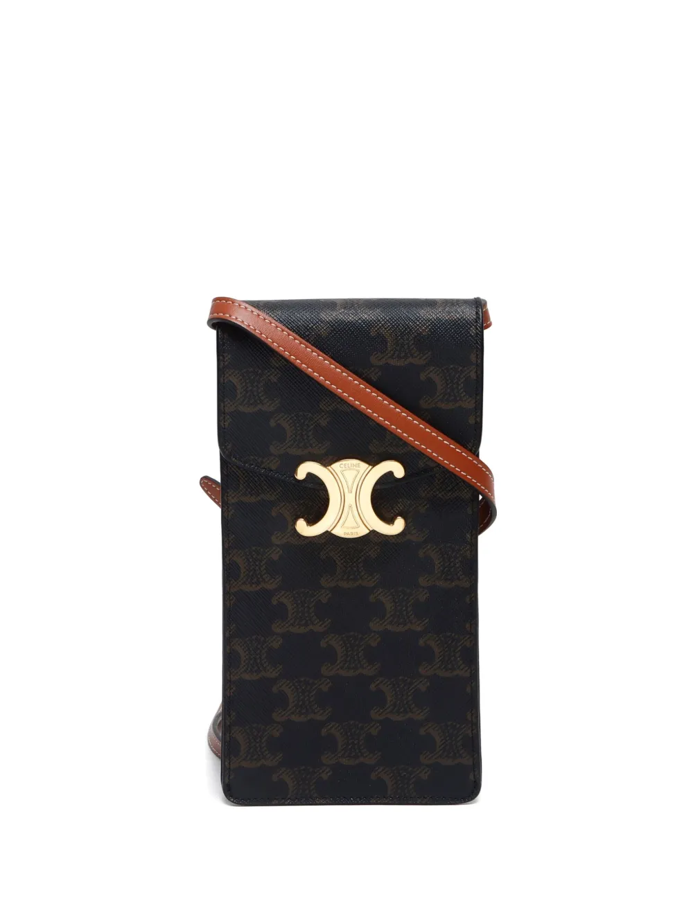Céline Pre-Owned bolsa para celular Triomphe 2010-2020 | marrón | Image 1