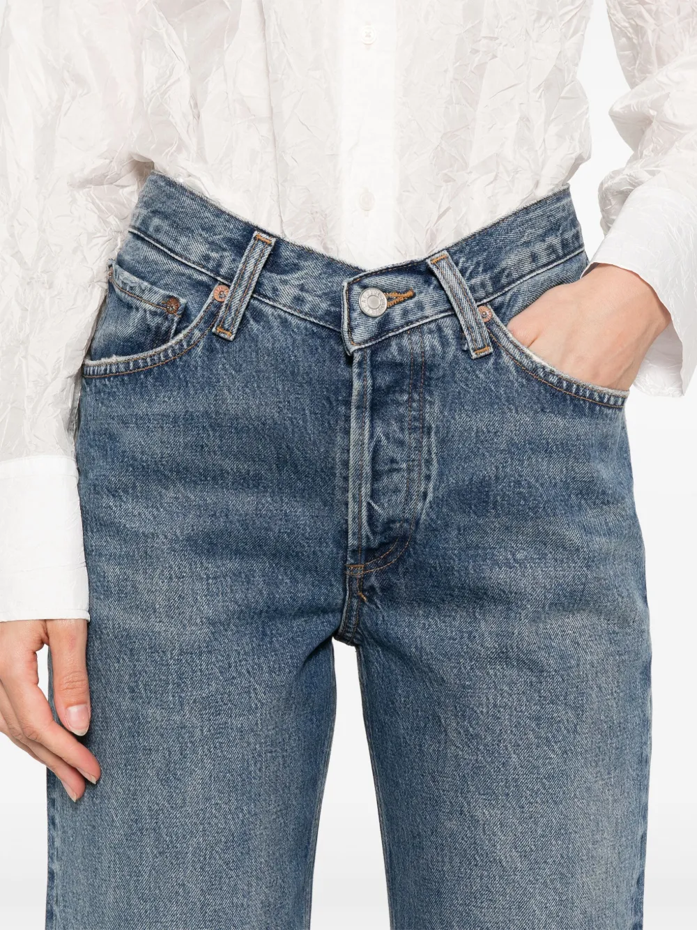 AGOLDE Straight jeans Blauw