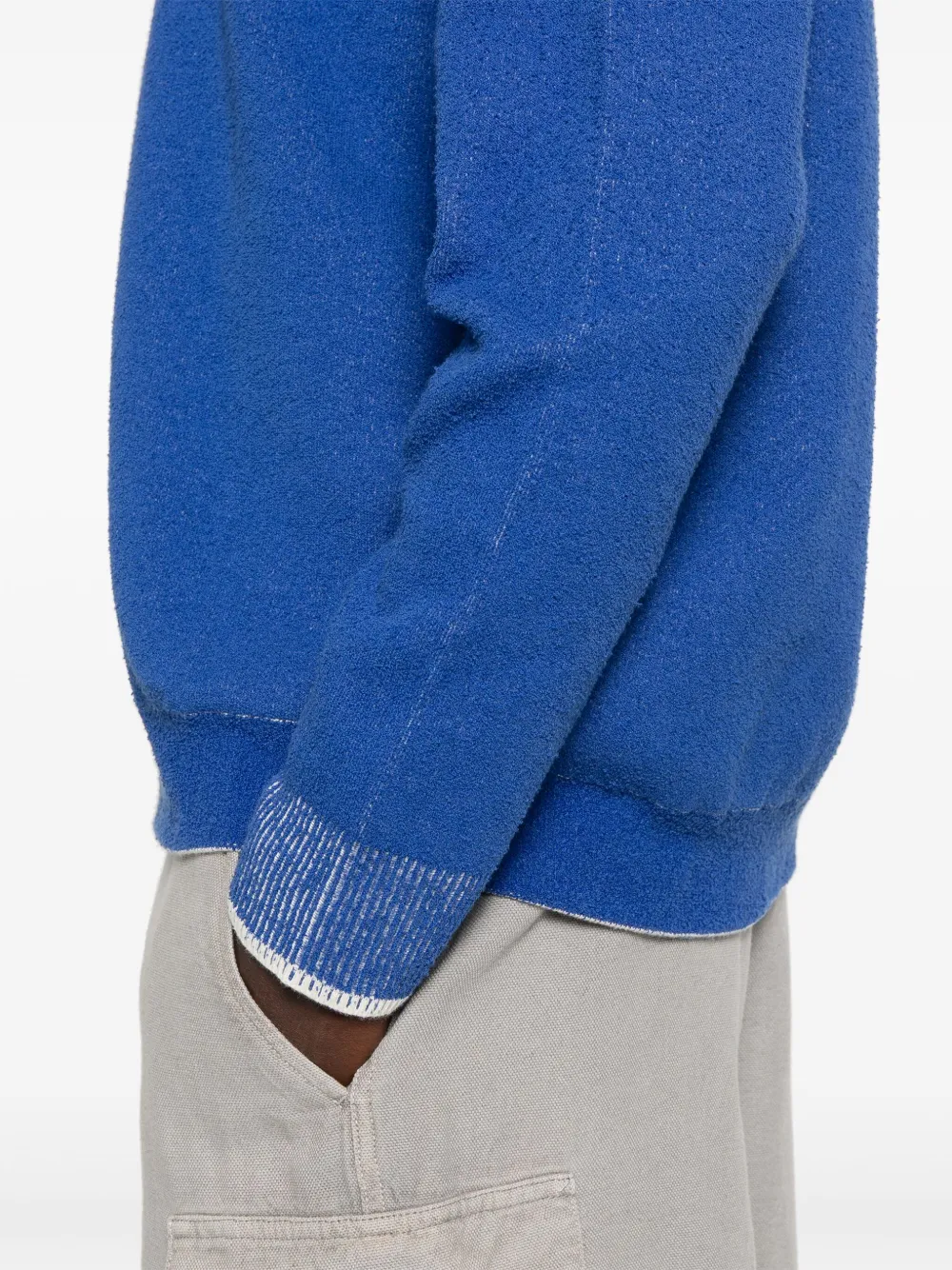 Stone Island Sweater met Compass-logopatch Blauw