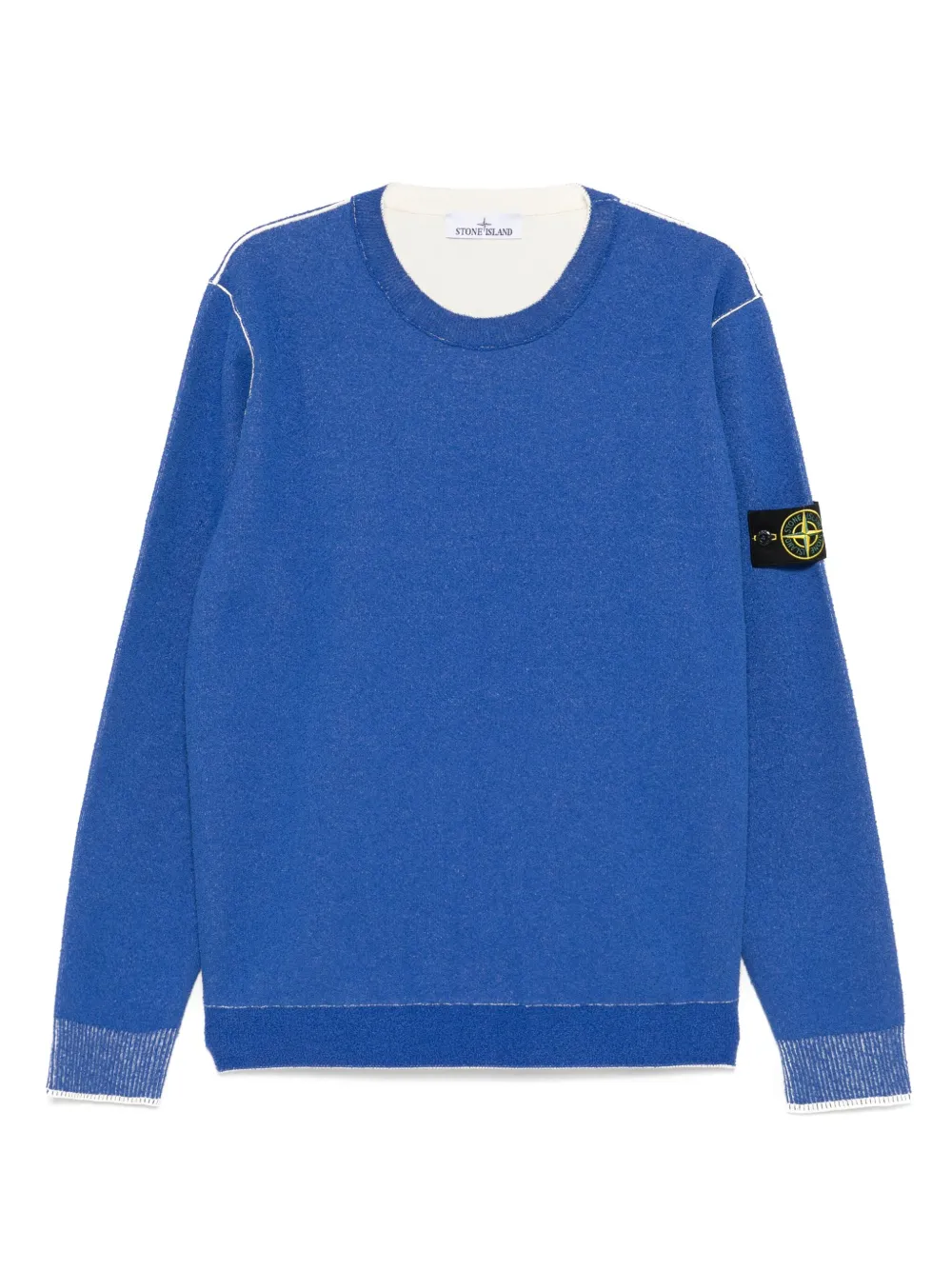 Stone Island Sweater met Compass-logopatch Blauw