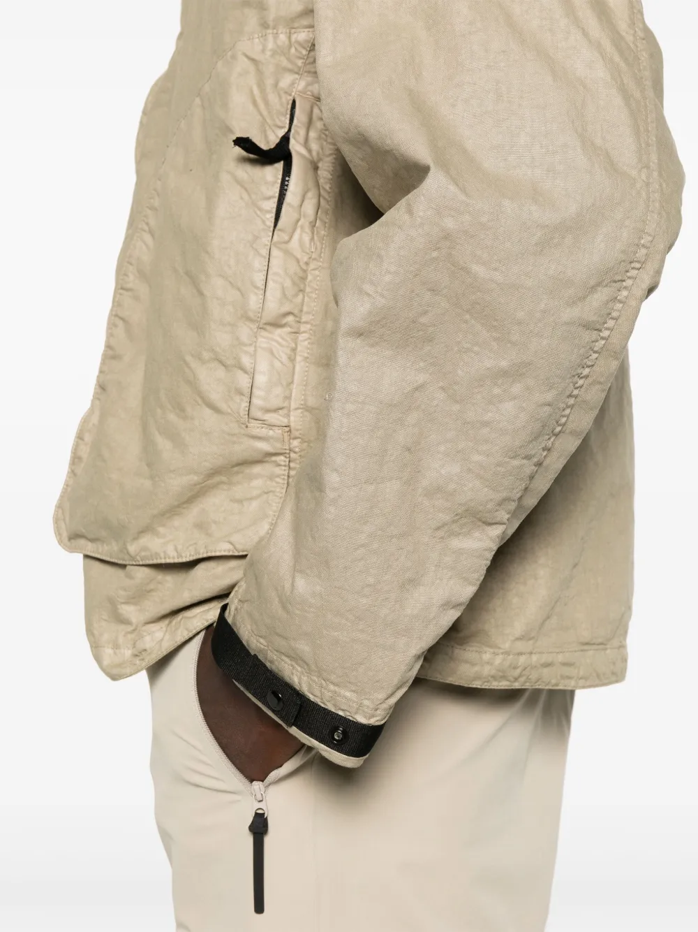 Stone Island Jack met Compass-print Beige