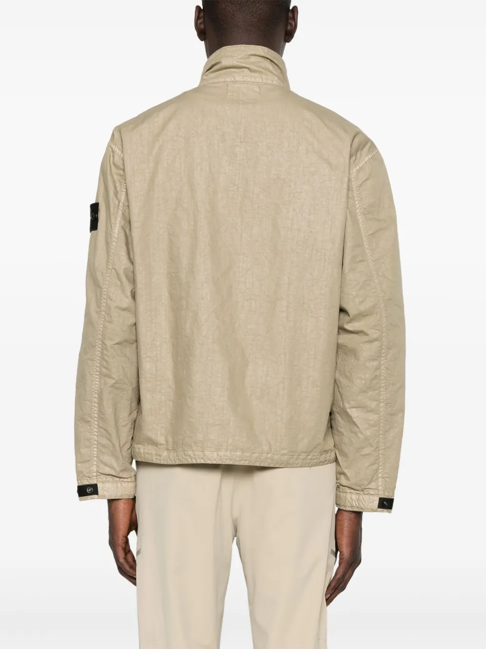 Stone Island Jack met Compass-print Beige