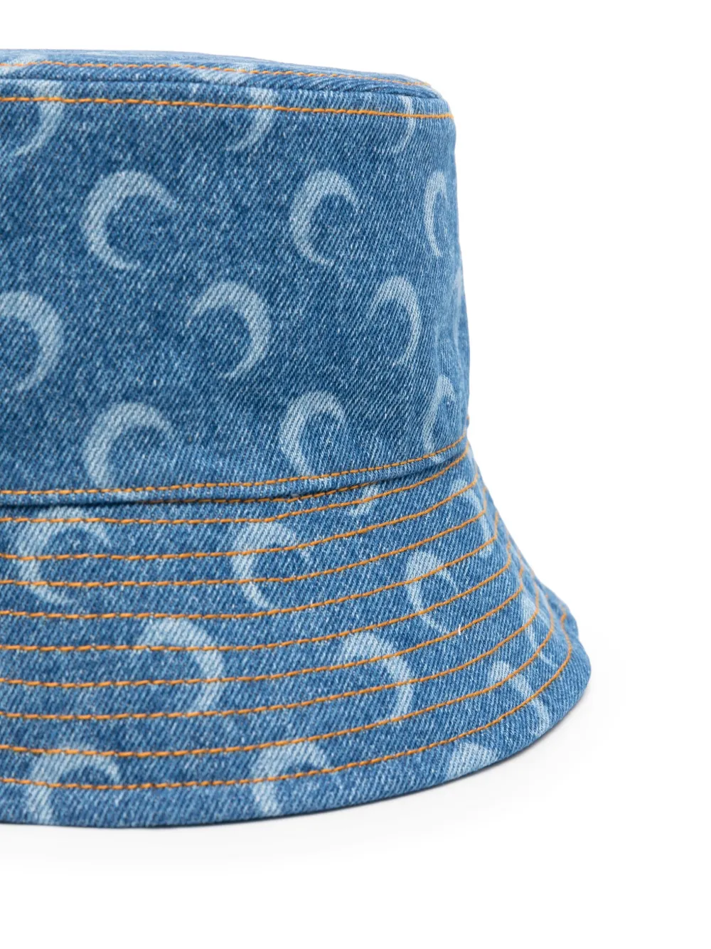 Marine Serre Vissershoed met maanprint Blauw