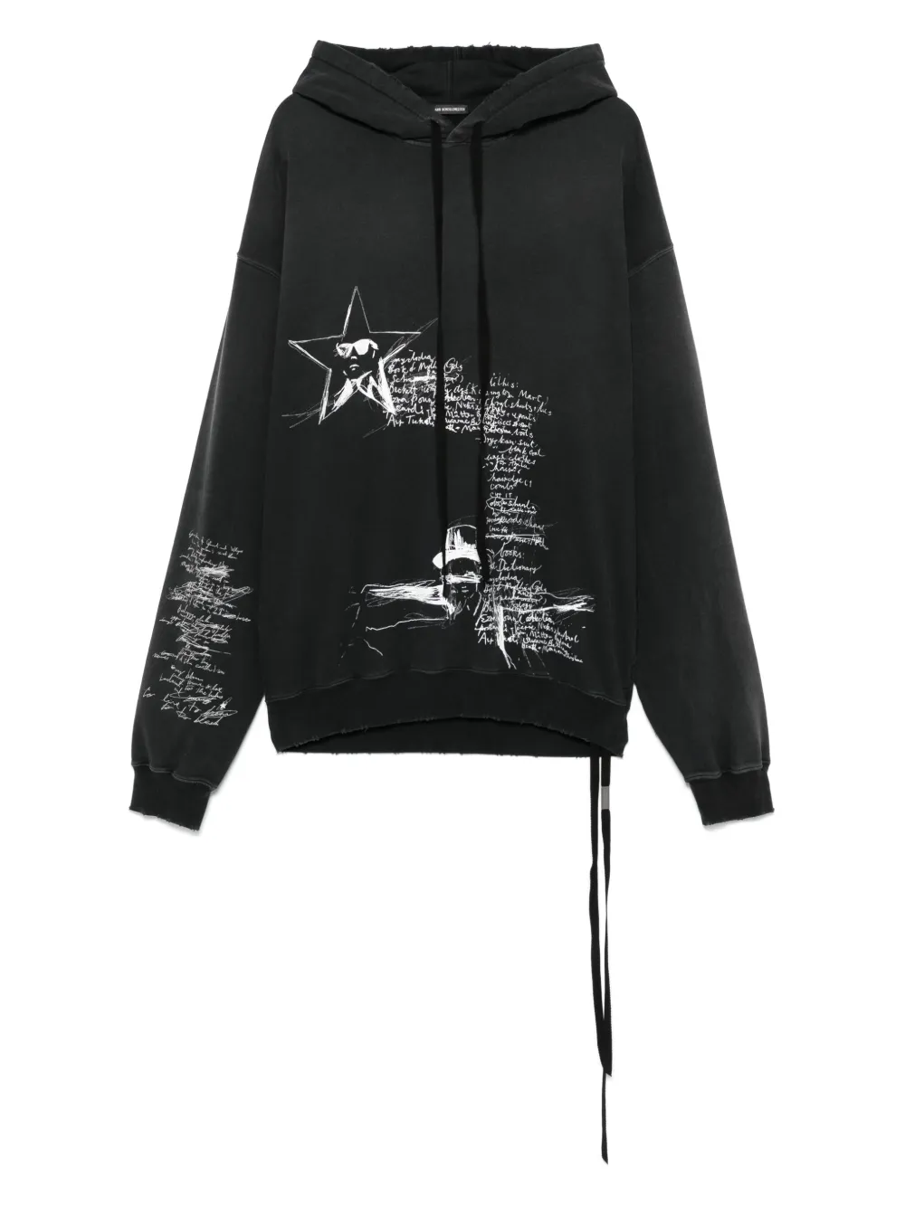 Ann Demeulemeester Olly hoodie Zwart