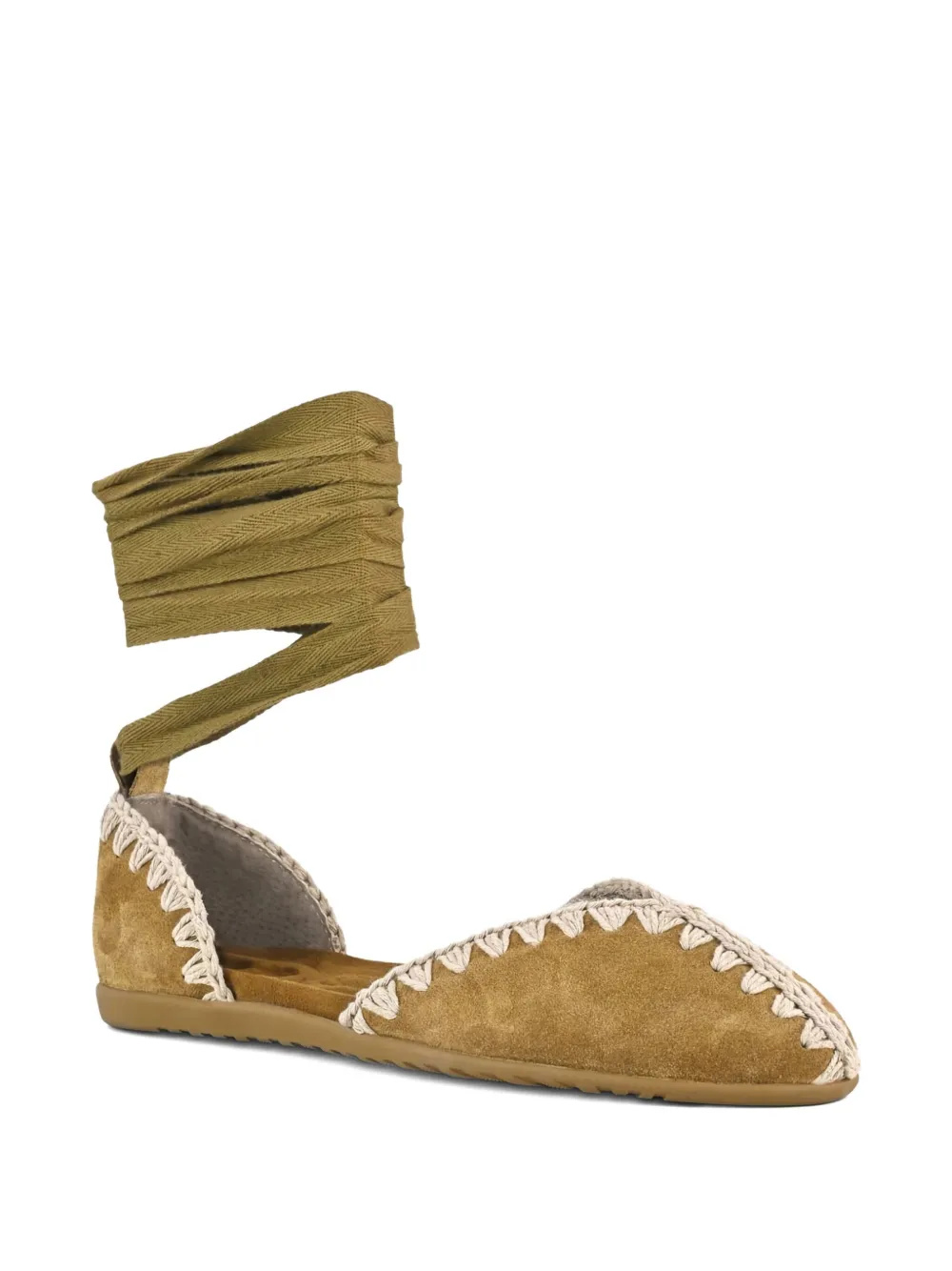 MOU SUEDE BALLET FLATS 