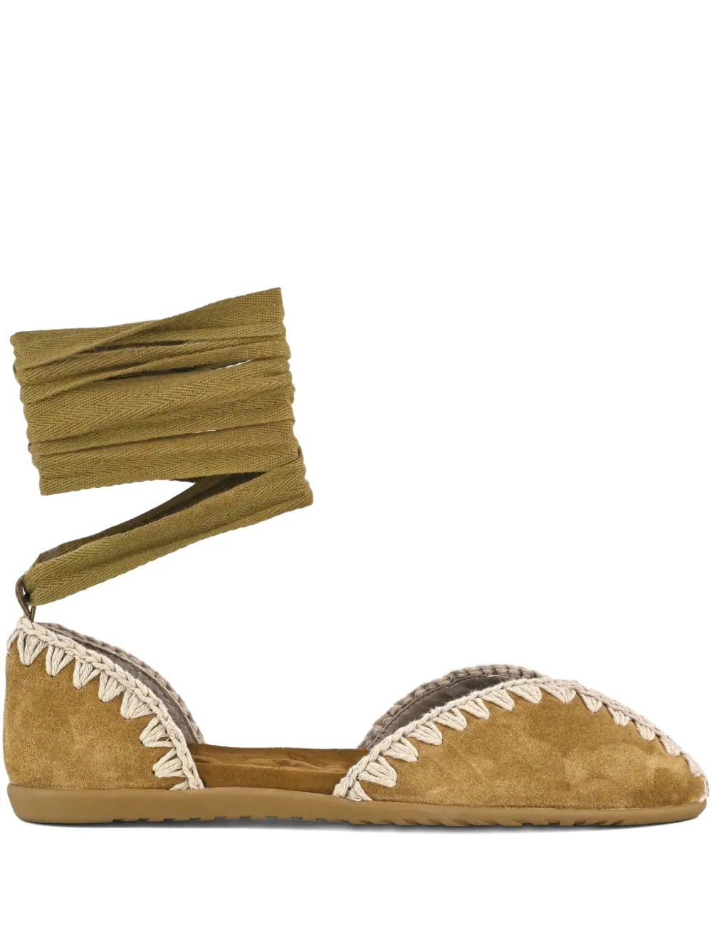 MOU SUEDE BALLET FLATS 