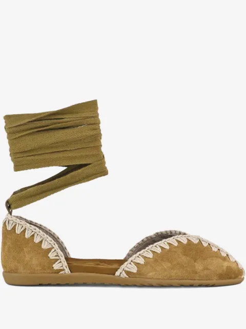 Mou suede ballet flats 