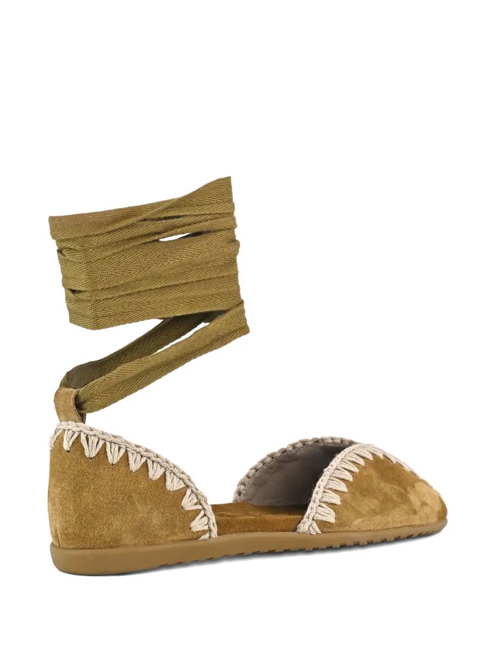 MOU SUEDE BALLET FLATS 