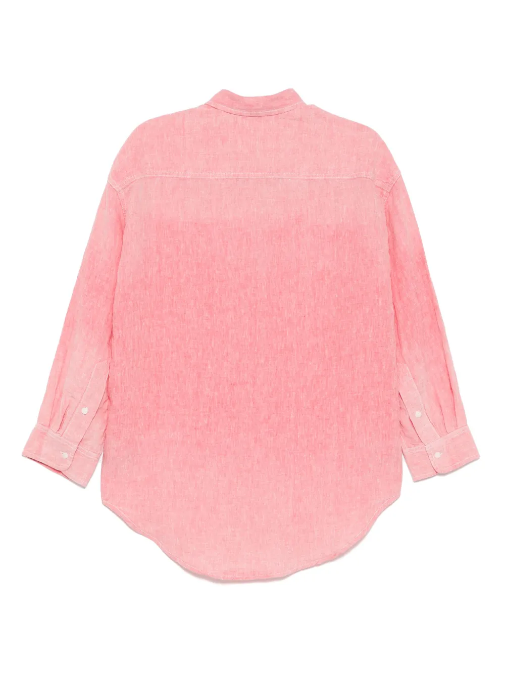 R13 Overhemd met lage hals - Roze