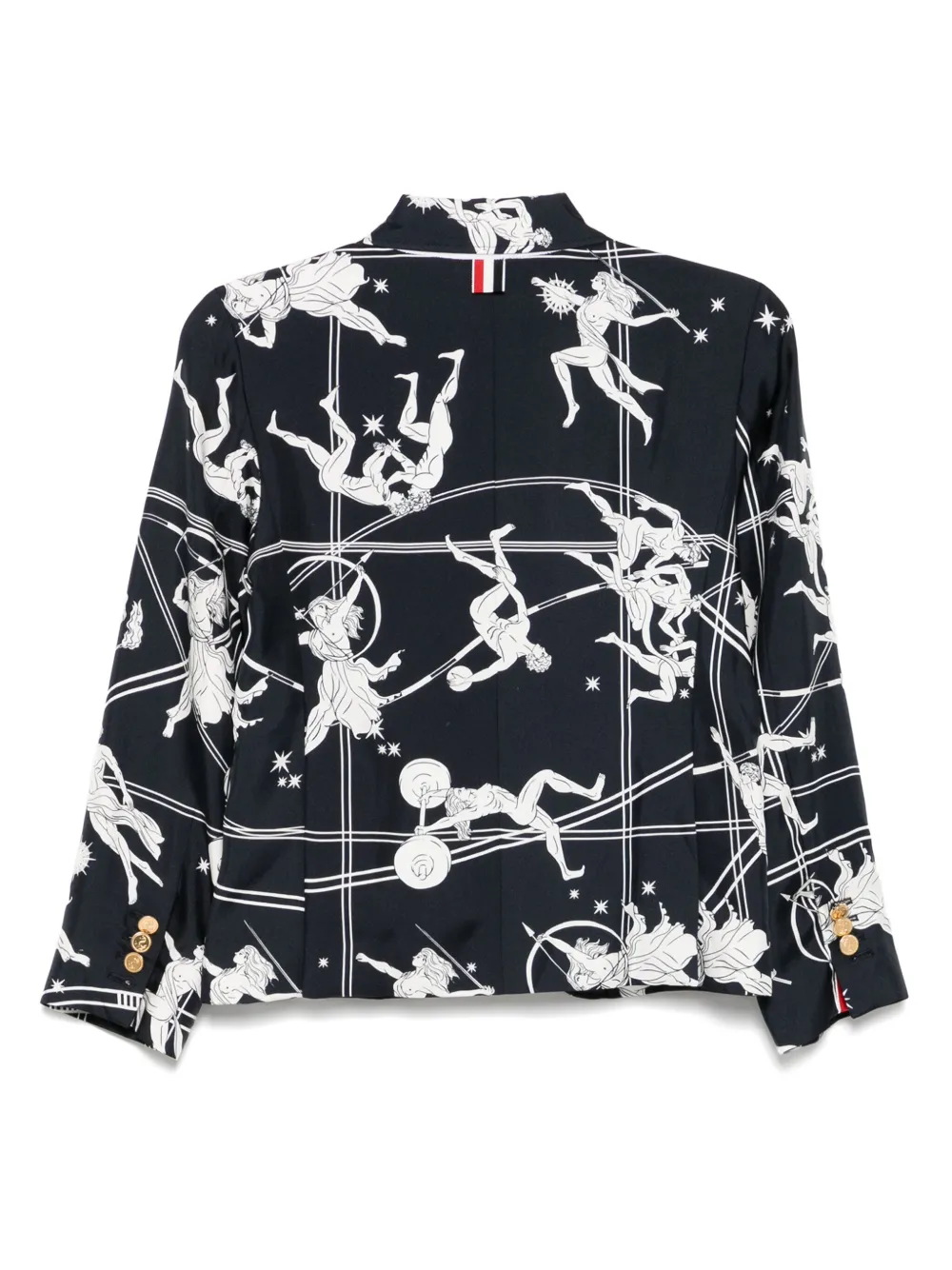 Thom Browne abrigo deportivo con estampado gráfico | Blazers | Image 2