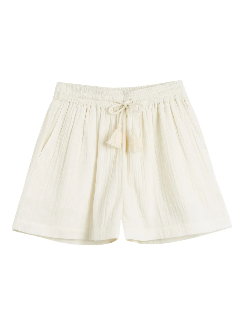 Chinti & Parker Shorts met trekkoord en kwastje Beige