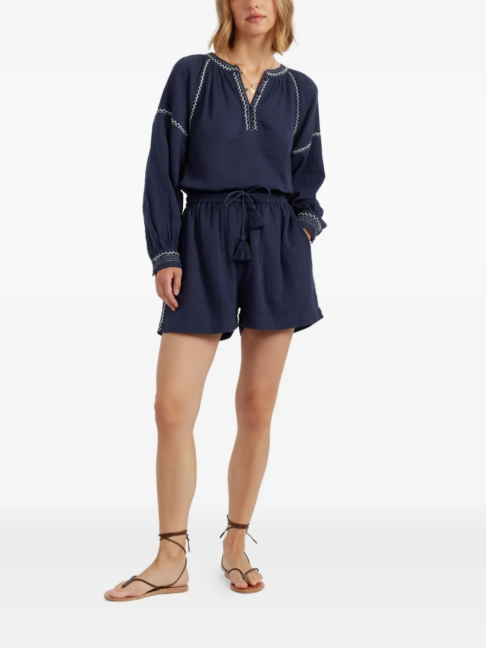 Chinti & Parker Shorts met trekkoord Blauw