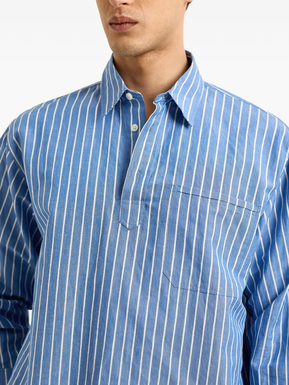 Orlebar Brown Shanklin overhemd Blauw