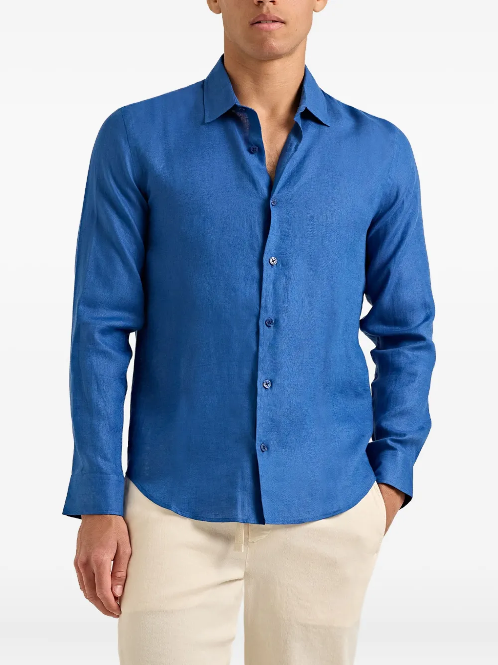 Orlebar Brown Giles shirt - Blauw