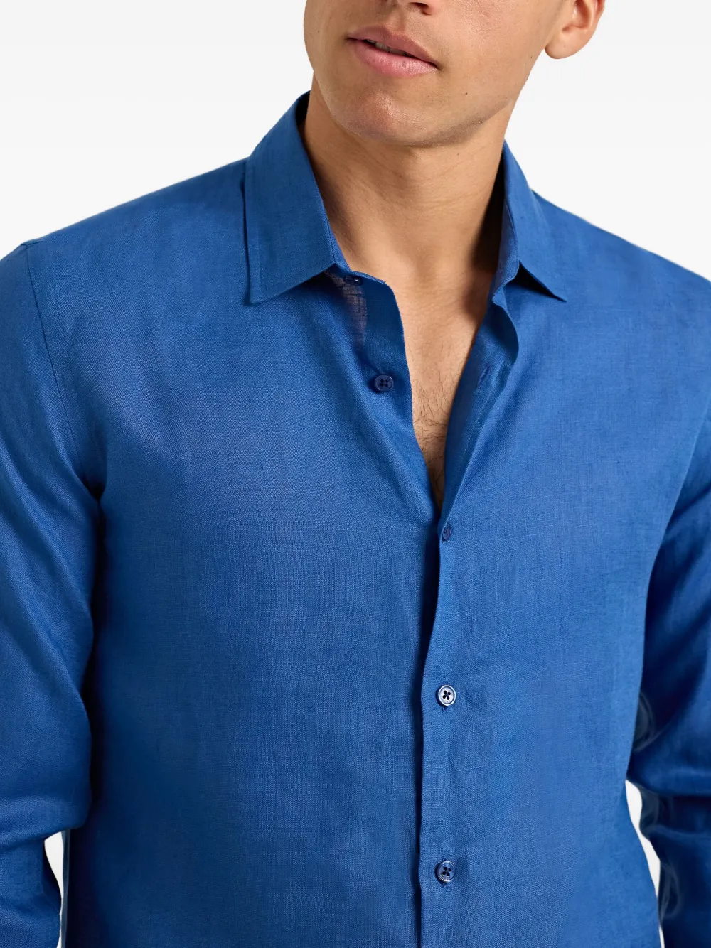 Orlebar Brown Giles overhemd Blauw