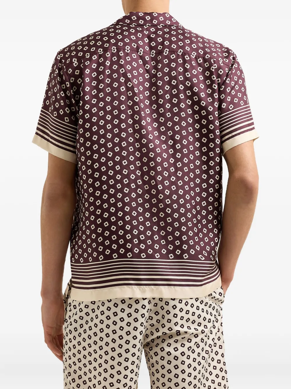 Orlebar Brown Maitan overhemd Rood