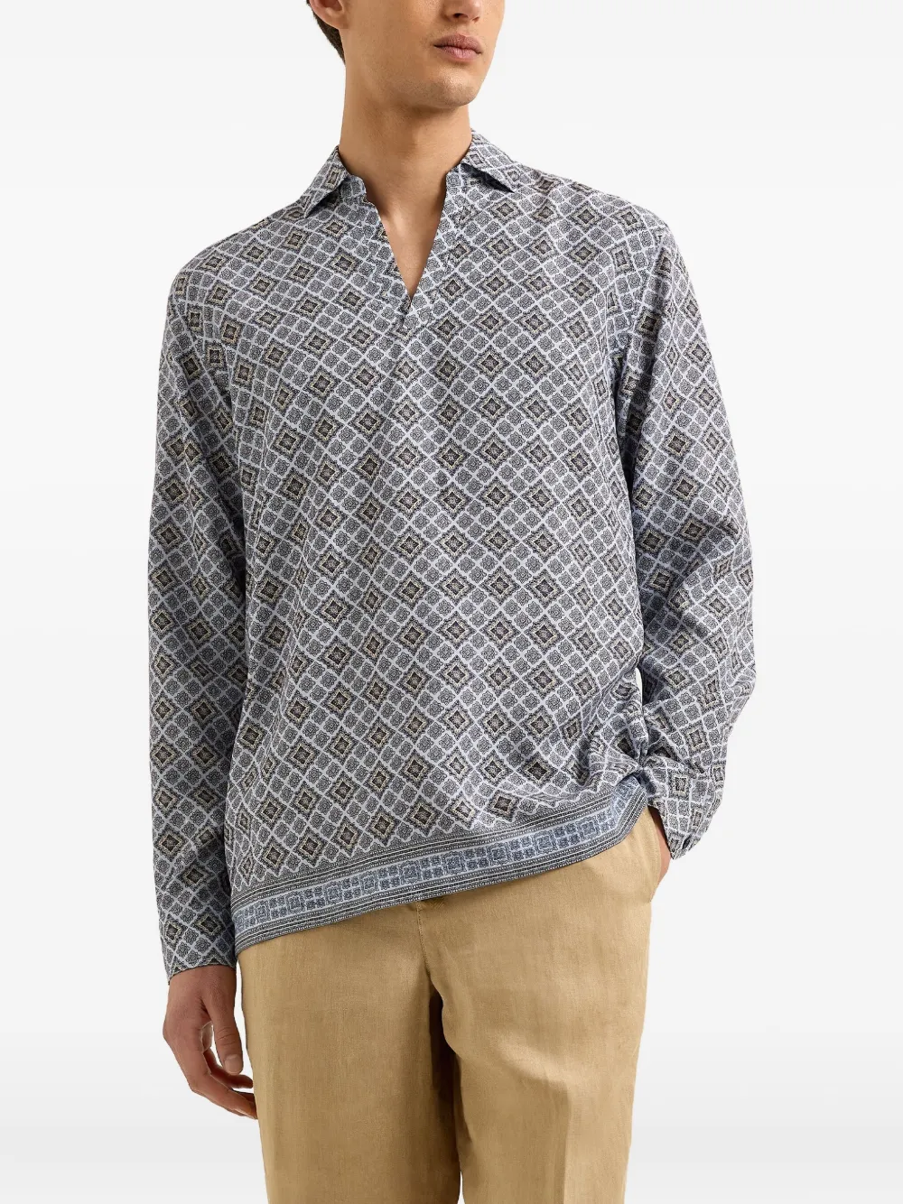 Orlebar Brown Ridley shirt - Blauw