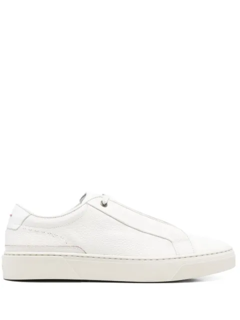 BOSS grained-leather lace-up sneakers