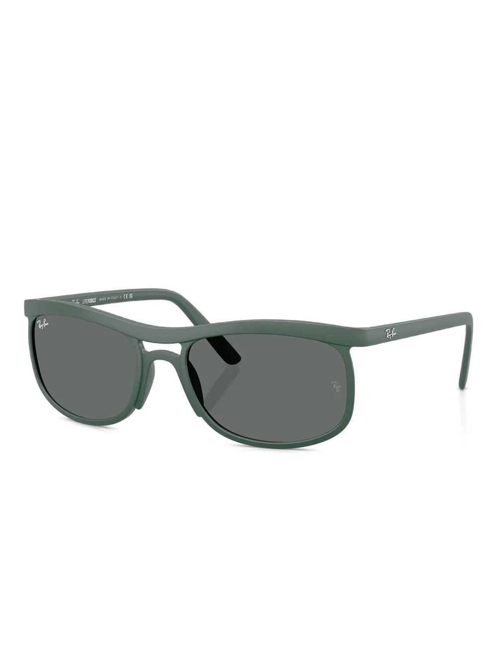 Ray-Ban Zonnebril met rechthoekig montuur - Groen