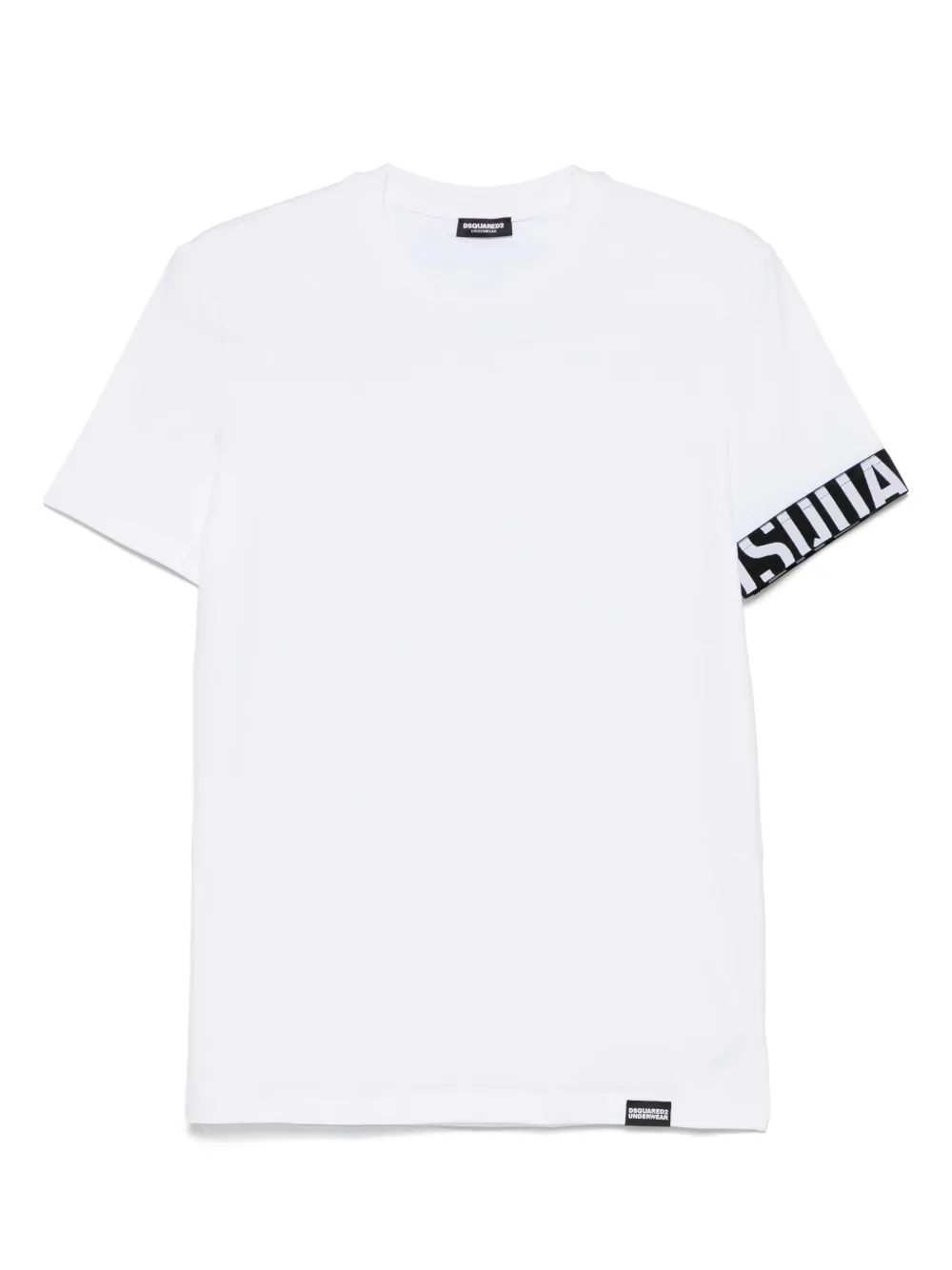 DSQUARED2 playera con logo en los puños | blanco | Image 1