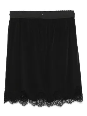 Jupe En Cuir Vintage Dolce & Gabbana Années 90 - Taille 2, Longueur Mini - Marron, Très Bon état