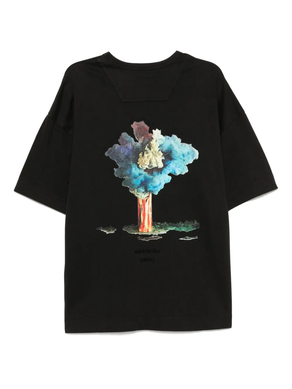 Juun.J Kim Keever T-shirt met print en korte mouwen - Zwart