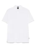 BOSS slub-texture polo shirt - White