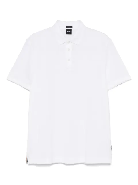 BOSS slub-texture polo shirt