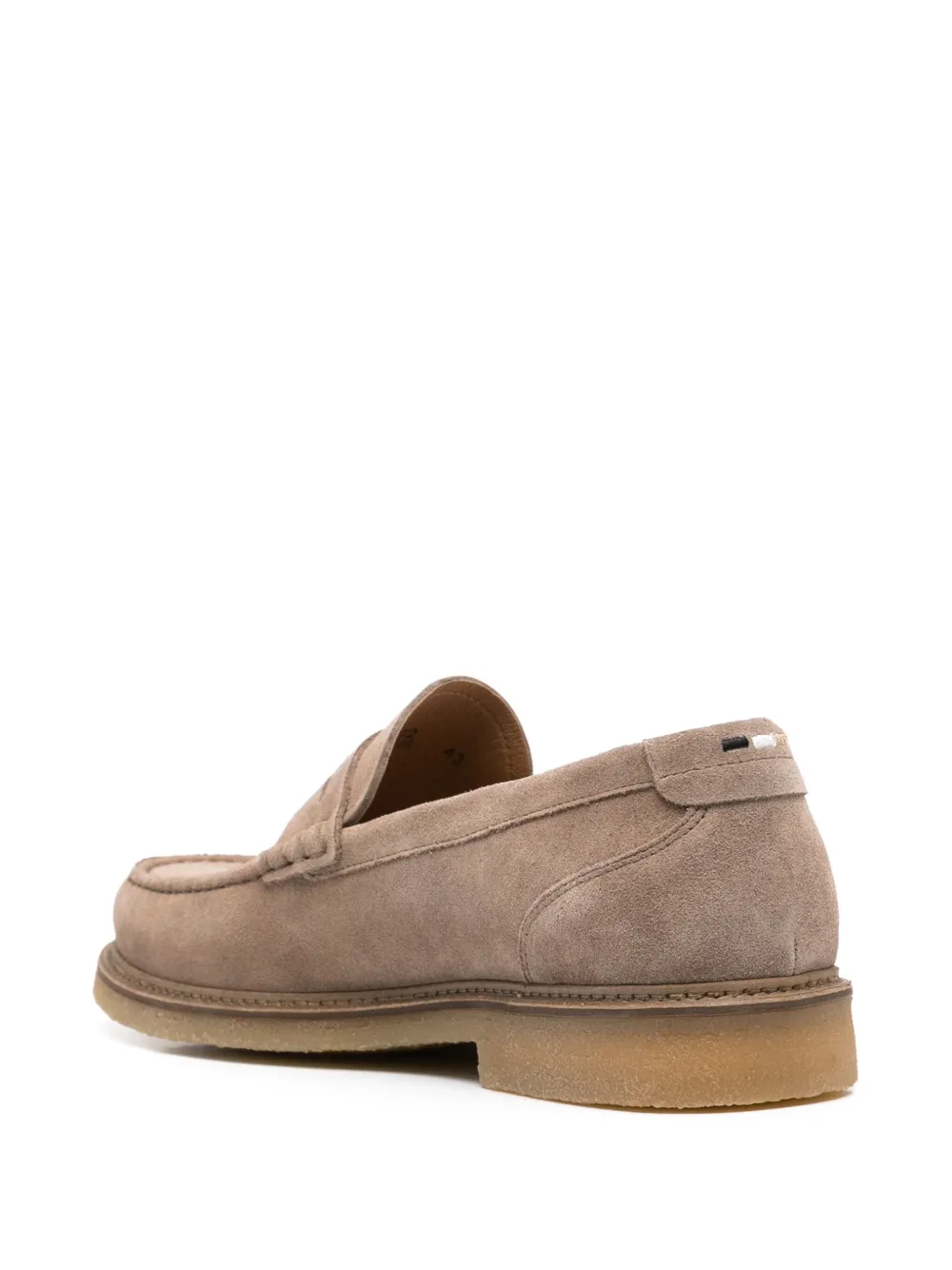 BOSS suede loafers Neutrals