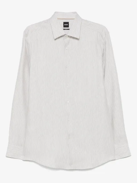 BOSS camisa con rayas estampadas