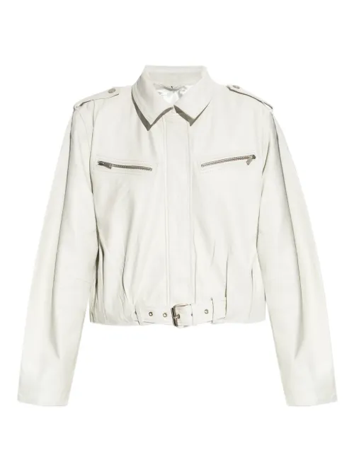 Gestuz veste en cuir - Blanc - Gestuz - Modalova